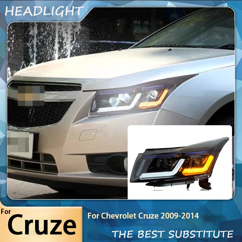 Car Headlights for Chevrolet Cruze LED Headlight 2009-2014 Headlights Cruze DRL Turn Signal High Beam BMW Style Projector Lens