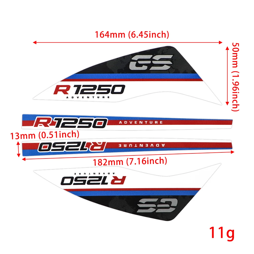 

Motorcycle Handguard Decal For R1200GS R 1250GS Adventure 40 Years GS Sticker Triple Black Hand Guard Shield 40 Years