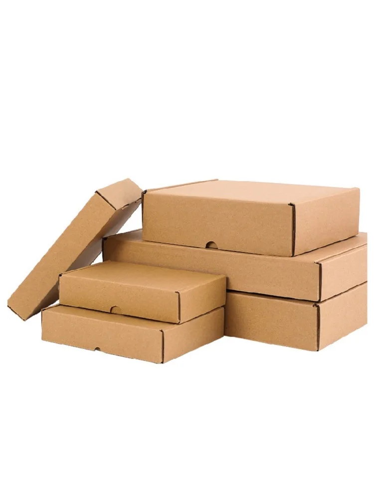 20 piezas de embalaje de cartón marrón de varios tamaños, color marrón súper duro, regalo de fiesta de boda, caja de regalo para eventos de dulces de chocolate
