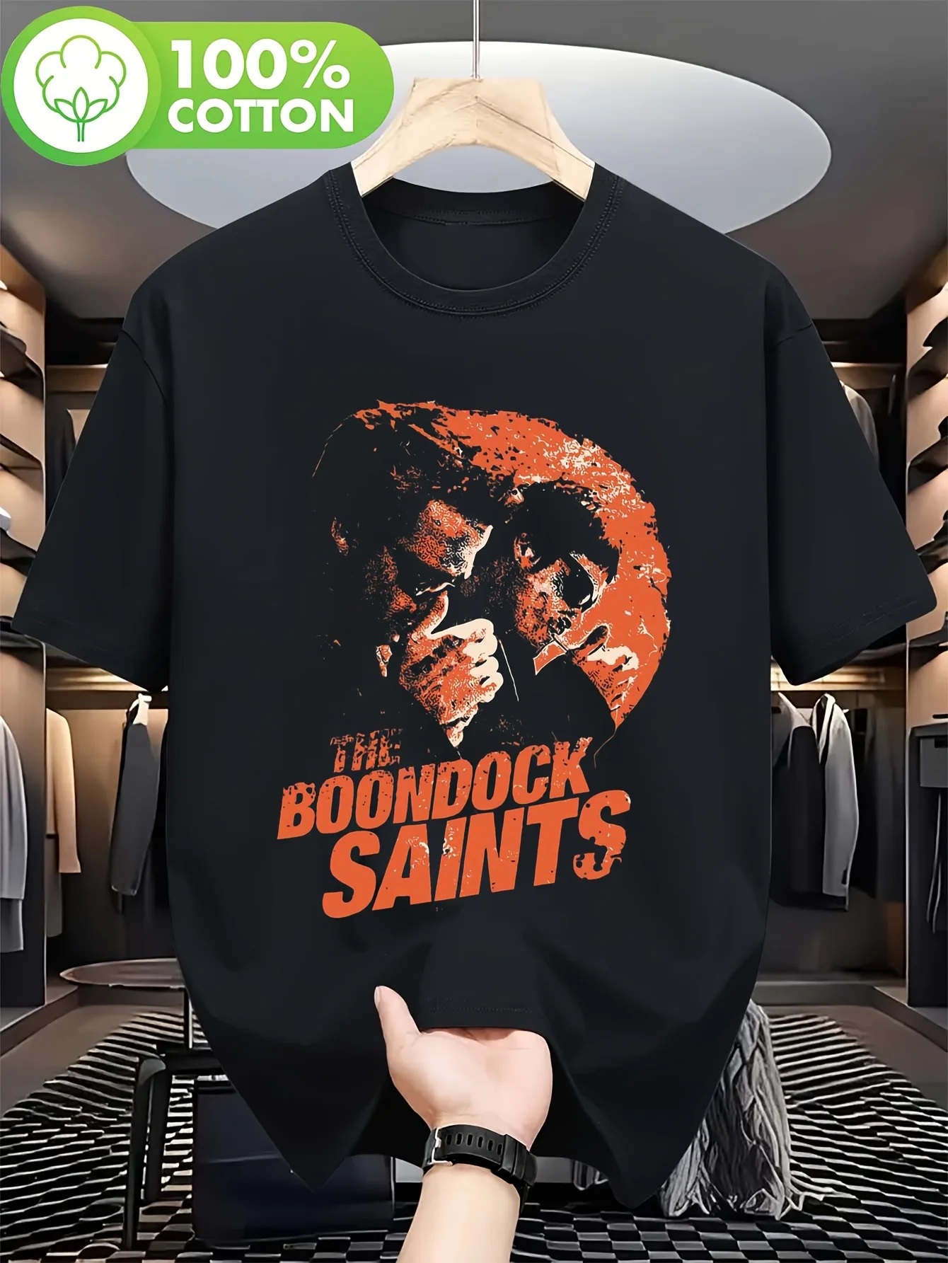 Retro 'Brothers in The Holy Land' Movie T-shirt - Iconic Movie Poster Design, Irish Mafia and Director Name, Casual Street Style