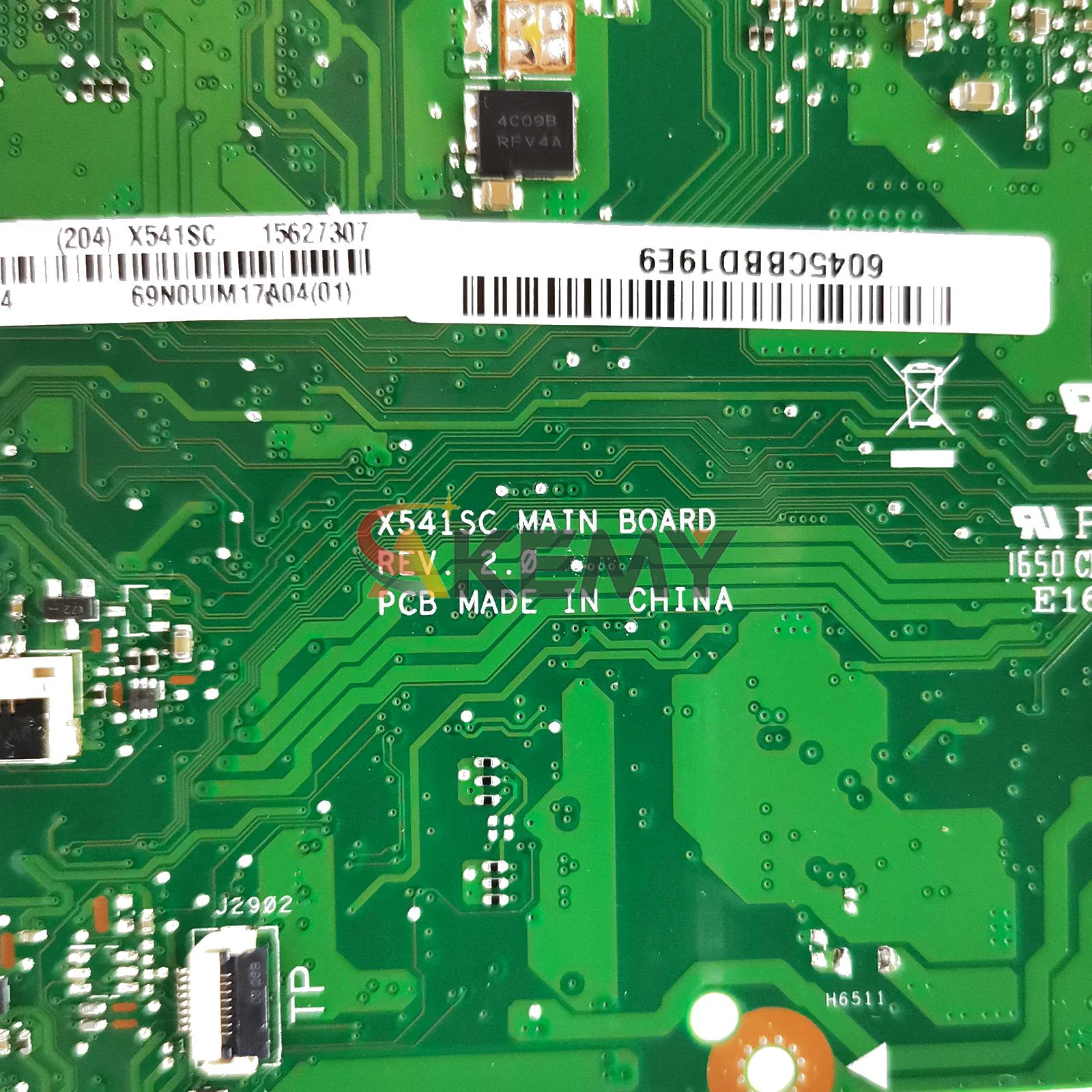 ASUS VivoBook R541S F541S X541S D541S X541SC A541S 메인보드용 X541SC 노트북 메인보드 (셀러론 CPU 탑재) 100% 테스트 완료 OK stk