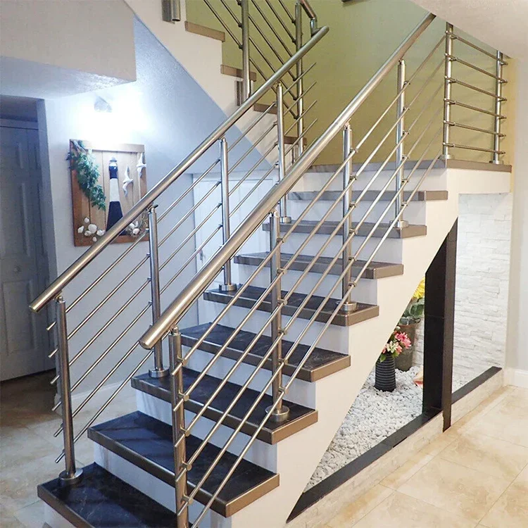 Grosir murah pegangan tangan tangga Ss Balustrade desain baru Modern