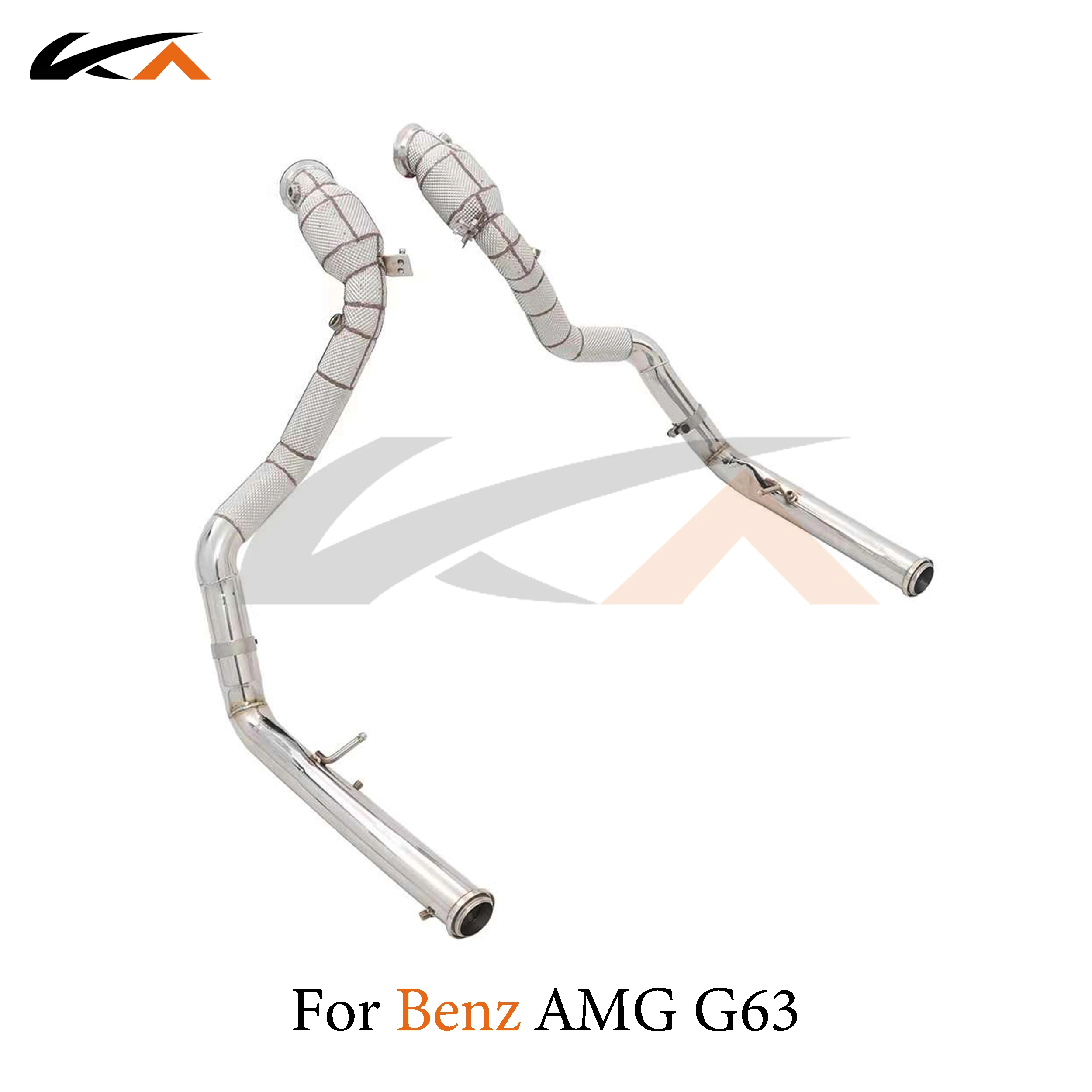 

KA Tuning exhaust system header stainless downpipe for Mercedes-Benz AMG G63 4.0T axle pipe performance catalysis heat shield