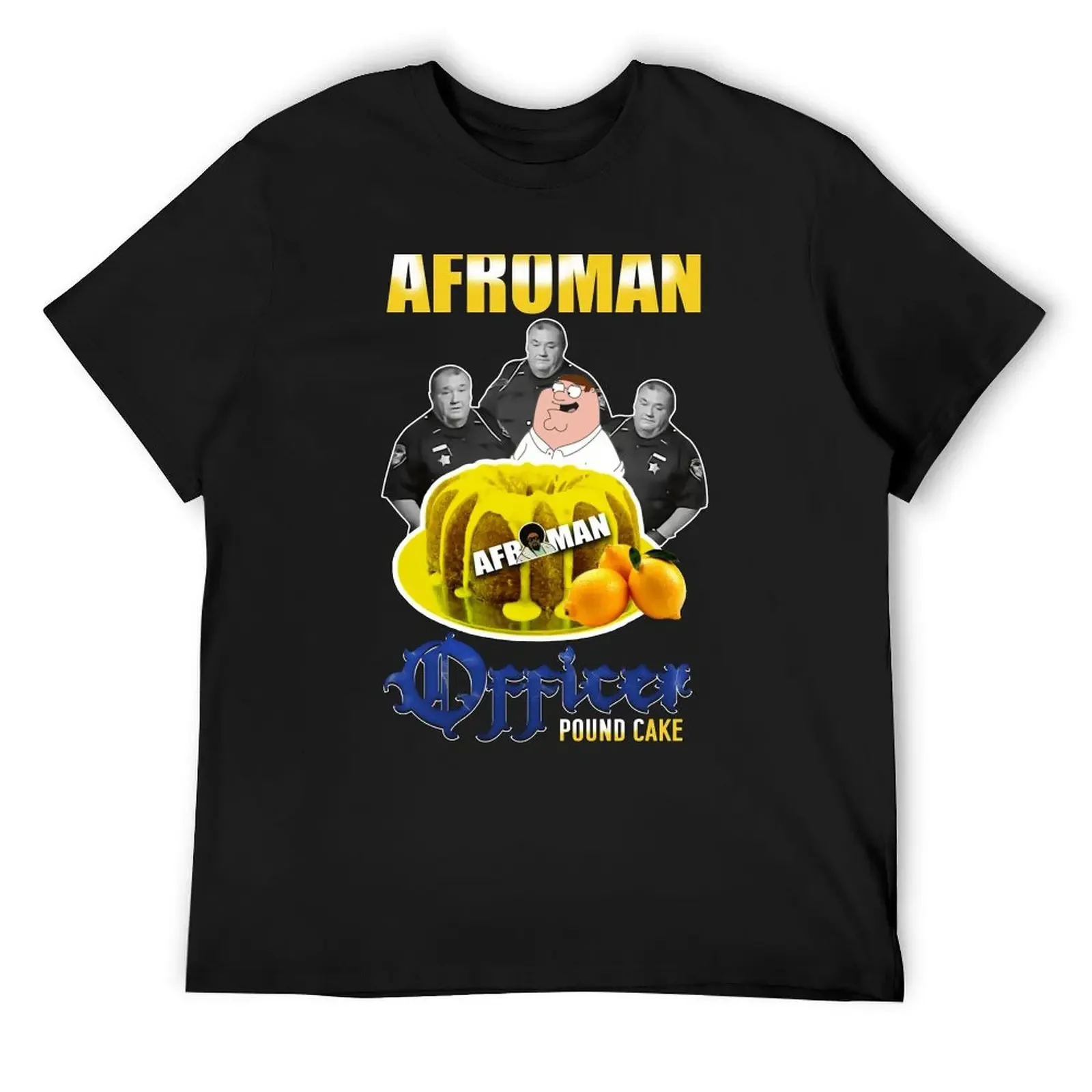 Afroman Lemon Pound Cake T-Shirt blue archive designer shirts customs men clothing