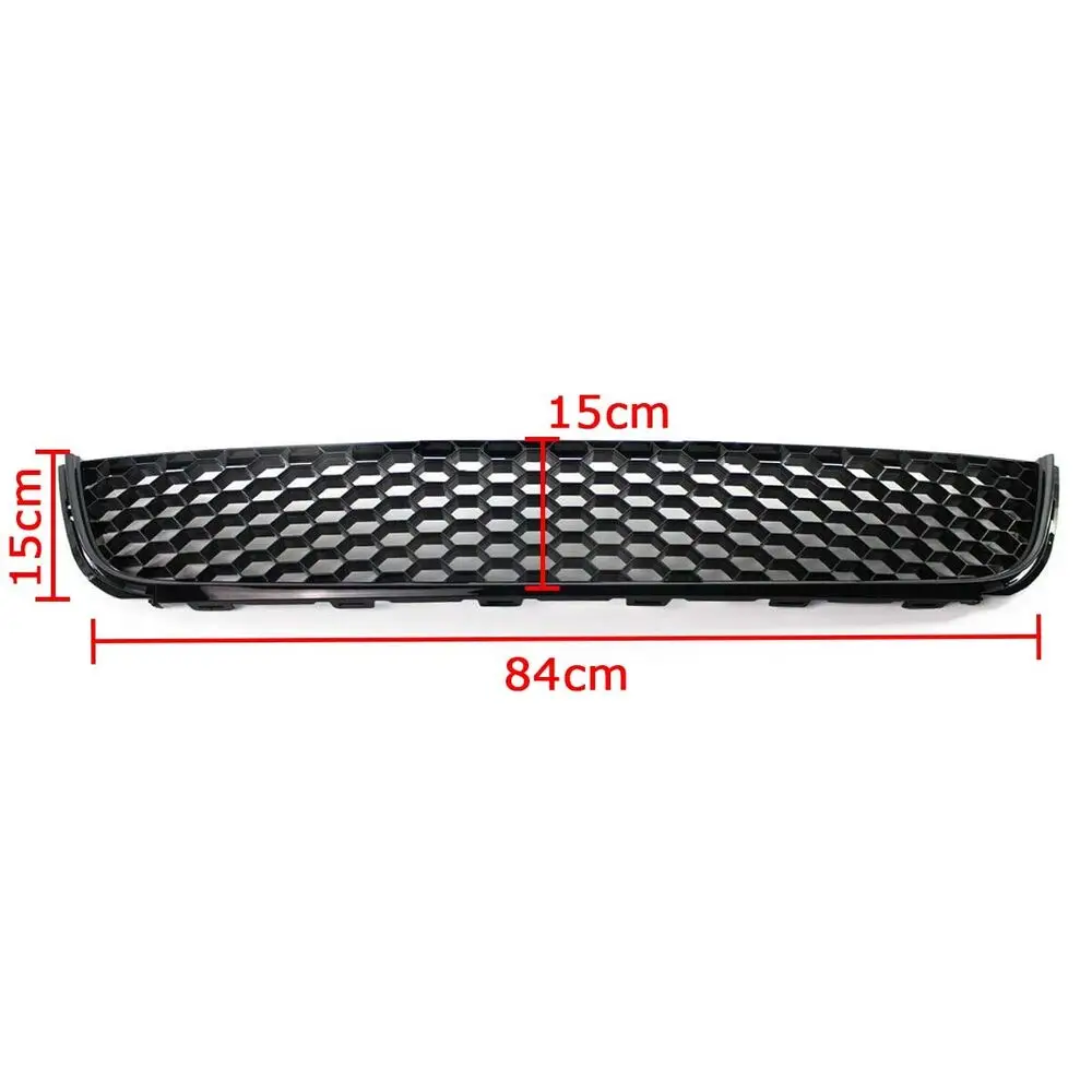 Front Bumper Lower Center Grille Fog Light Grill for VW Golf MK6 Jetta 2010-2013 Fog Lamp Frame Cover Lower Intake Grille