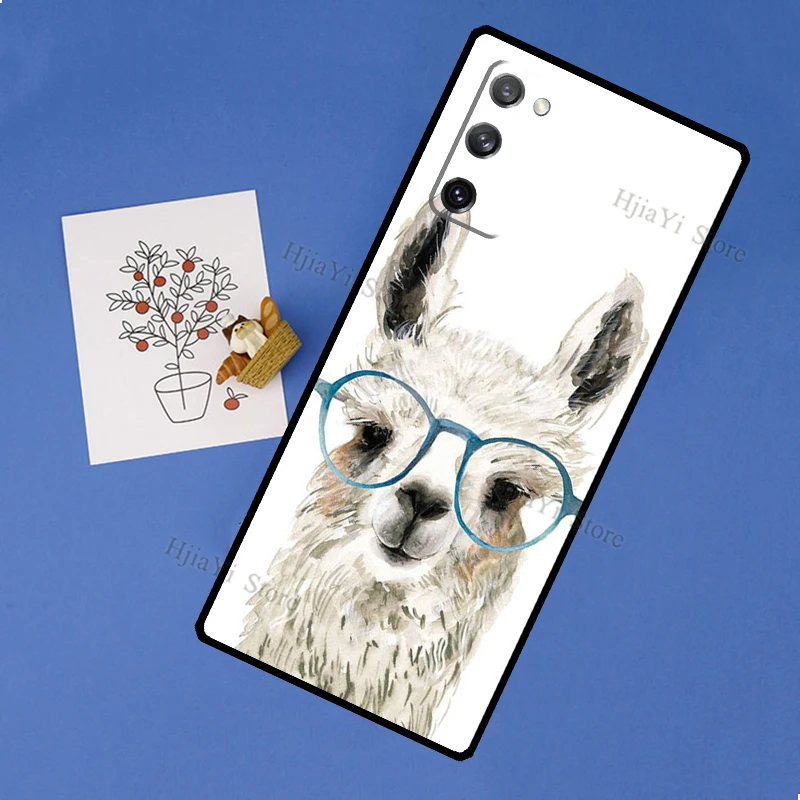 Lama Llama Alpaca Case For Samsung Galaxy S23 Ultra S21 S20 FE S8 S9 S10 Note 10 Plus Note 20 S22 Ultra Cover