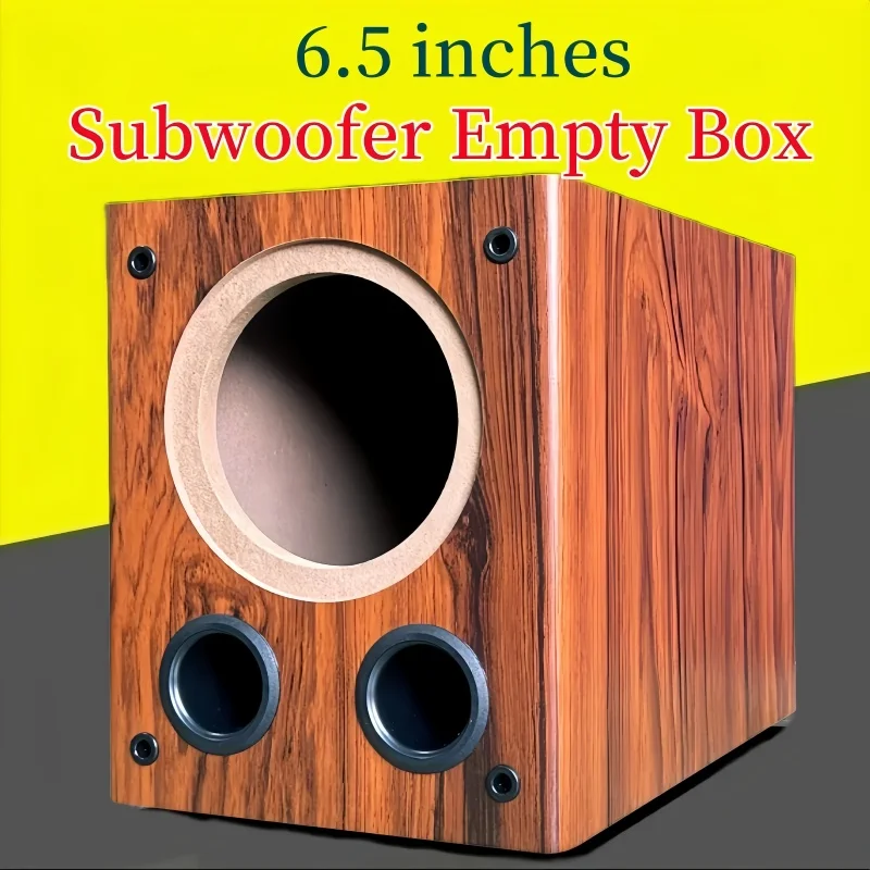 600-01-6.5 Inch Subwoofer Empty Box, DIYCar/Home Subwoofer Density Board Box,1Piece Woofer Speaker Housing,Bass-speaker Box