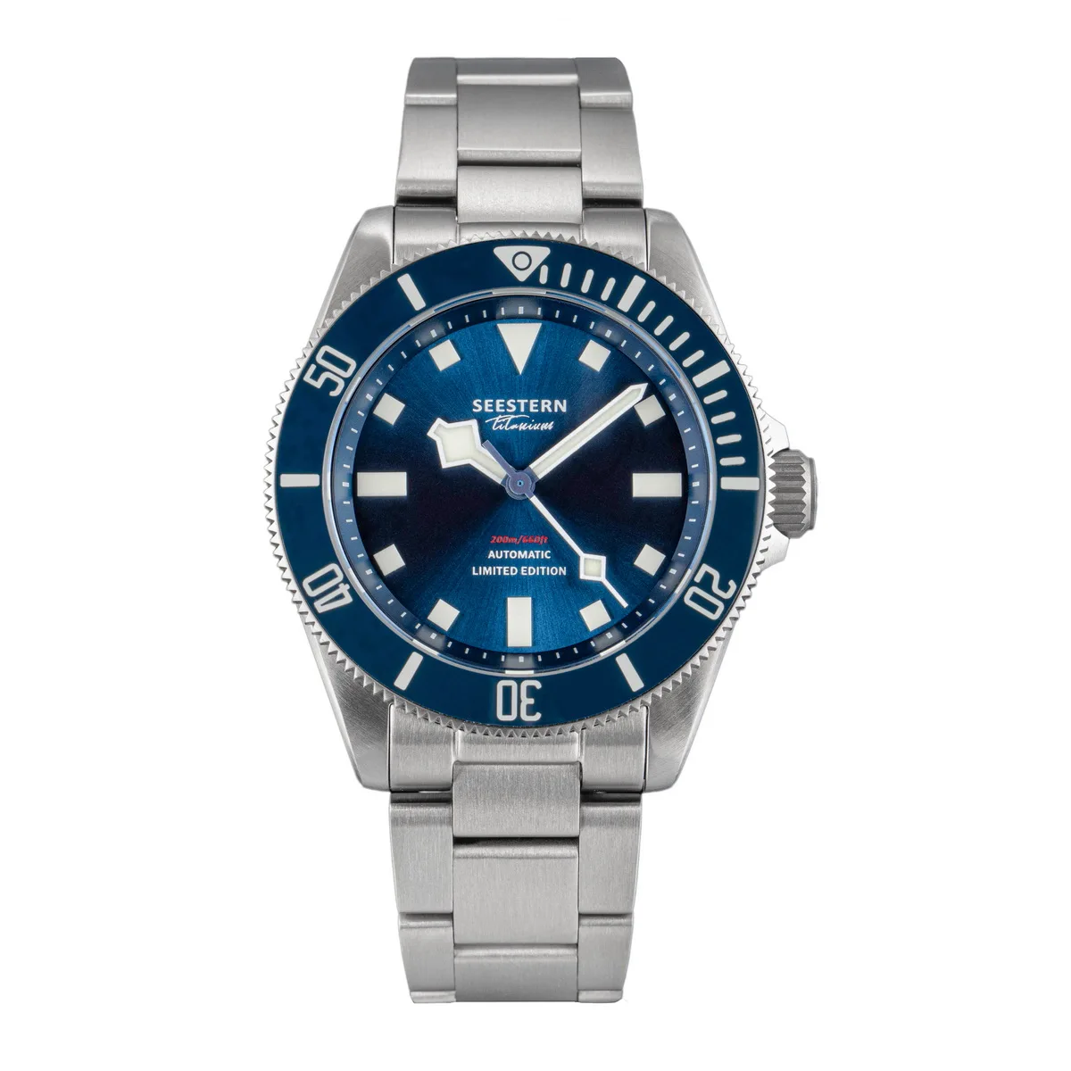 SEESTERN Titanium Diver Watch for Men Automatic Mechanical