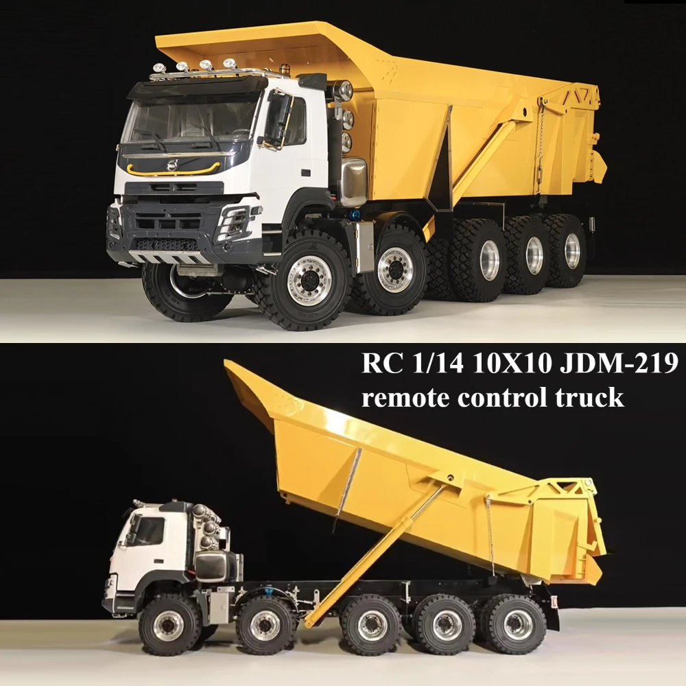 RC 1/14 JDM-219 zdalnie sterowanym model samochodu ciężarowego 10X10 symulacja zdalnie sterowanym inżynierii Model ciężarówki zabawka chłopiec