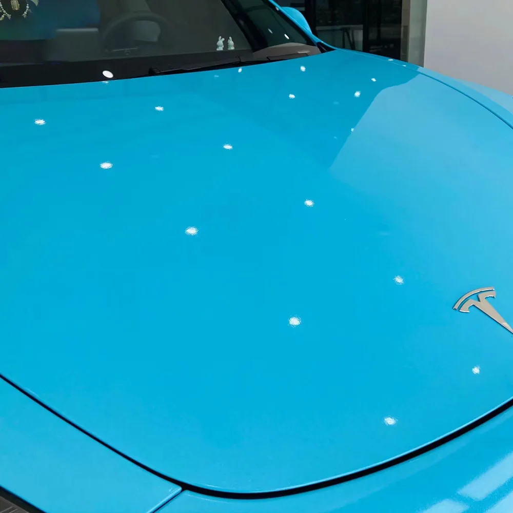 Wrapmaster 5M/10M/18M Wrap Vehicle Vinyl Wrap Supplies Gloss Sparkle Sky Blue Unique Auto Wrap For Sale