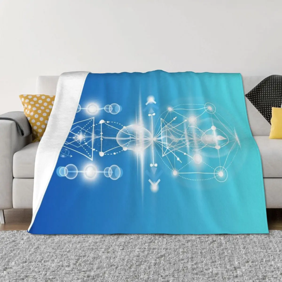 

Copie de Resonance diagram - WATER Throw Blanket Bed linens Decorative Beds Softest Sofa Quilt Blankets