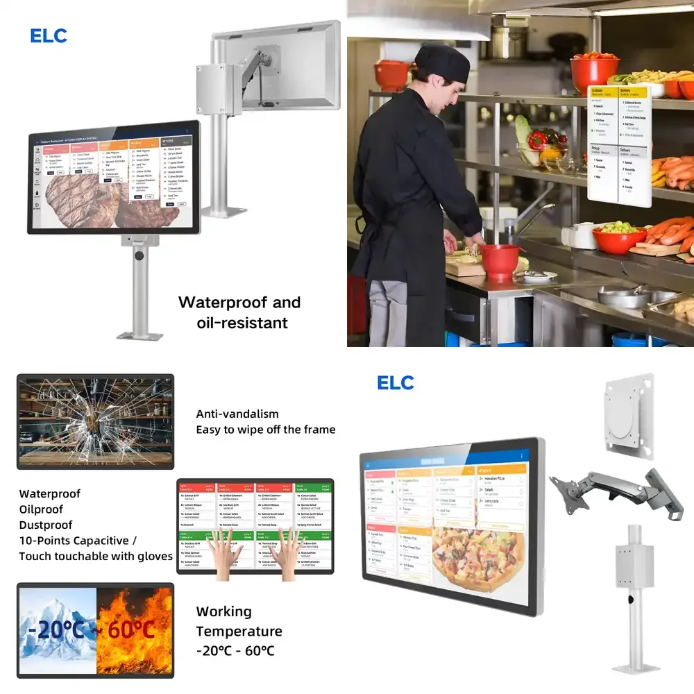 

Kitchen Display System KDS for Restaurant Kitchen Order Display Screen for iPad Android POS Systems Food