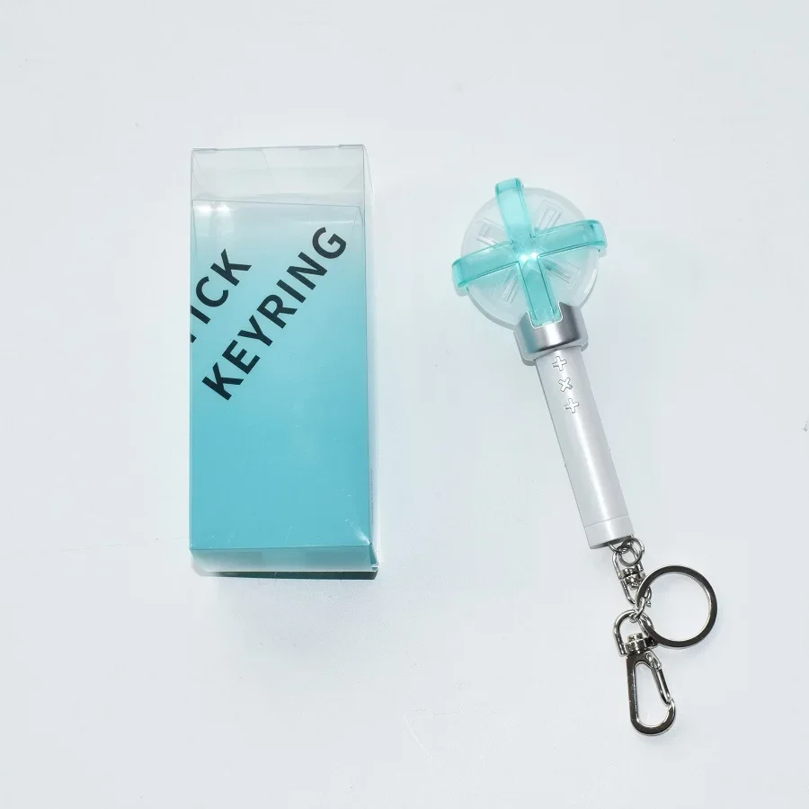 New TXT Mini Light Stick Keychains Creative Stretchable Lights Keyrings Bag Pendant Key Tings Fans Collections Gifts