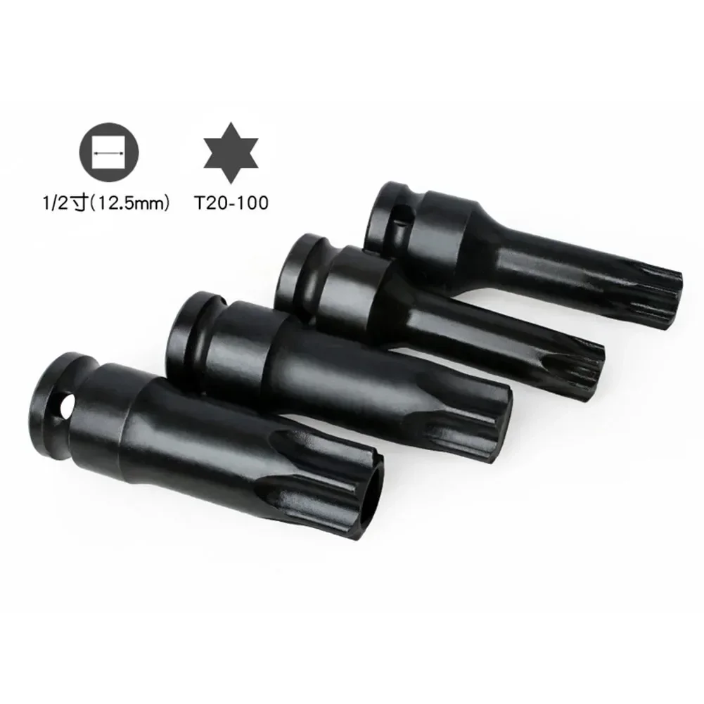 Imagem -06 - Torx Driver Bit Parafuso Bit Drive Soquete Adaptador T20 T25 T27 T30 T35 T40 T45 T50 T55 T60 T70 T80 T100 1pc