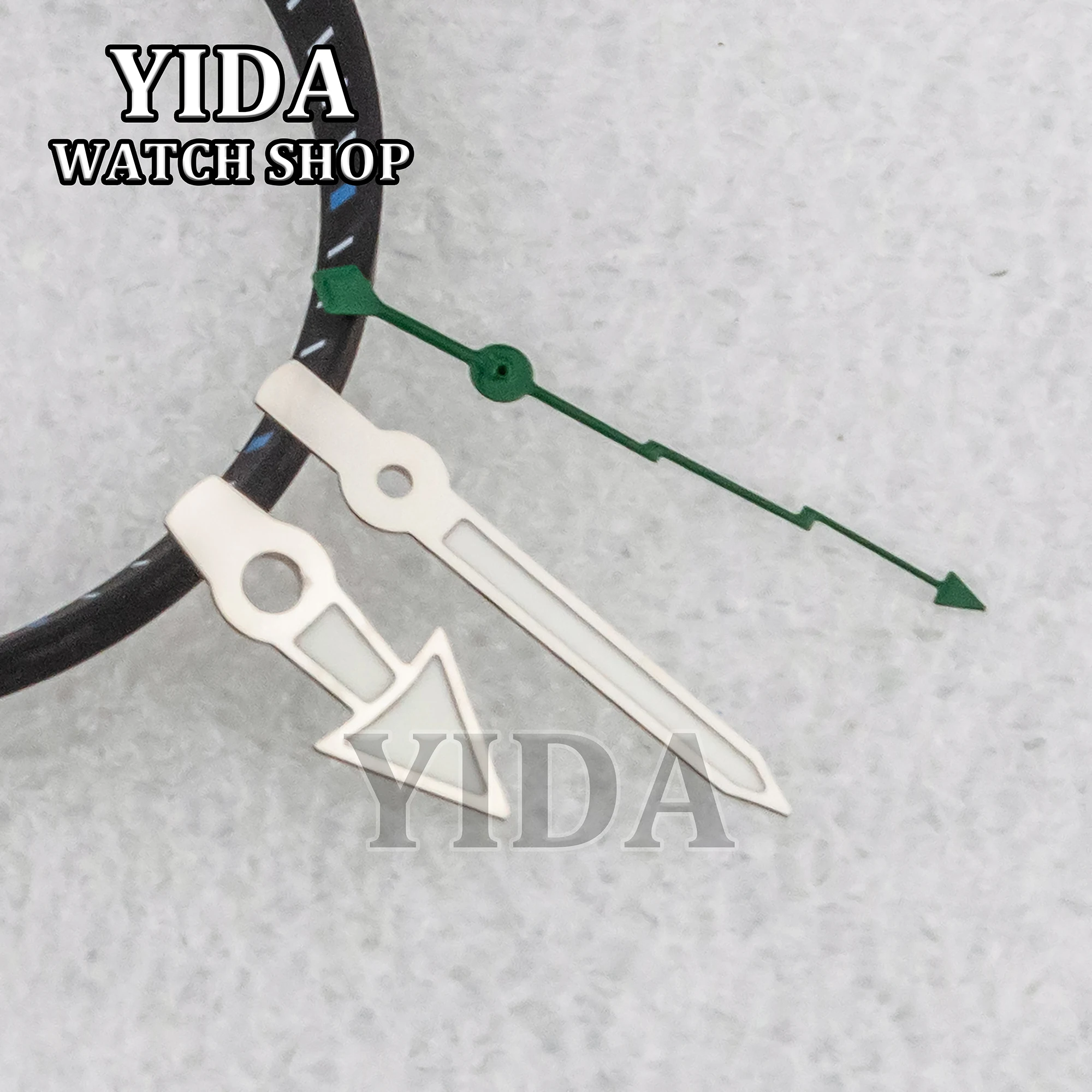 Esfera de reloj SKX007 de 28,5mm, esfera luminosa verde compatible con NH36 NH35, movimiento automático, accesorios de reloj Mod mecánicos de alta calidad