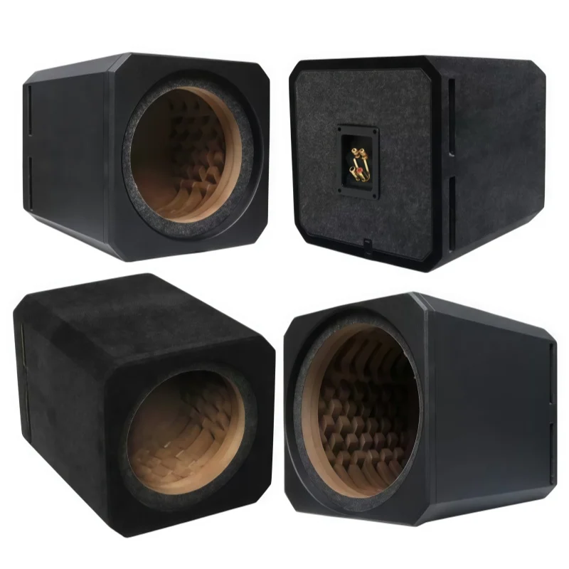 Caja Vacía para Subwoofer de Coche de 8 Pulgadas, Carcasa de Woofer de Madera de Alta Densidad, Caja Pasiva para Subwoofer, Modificación DIY para Altavoces de Coche/Hogar 22.5mm