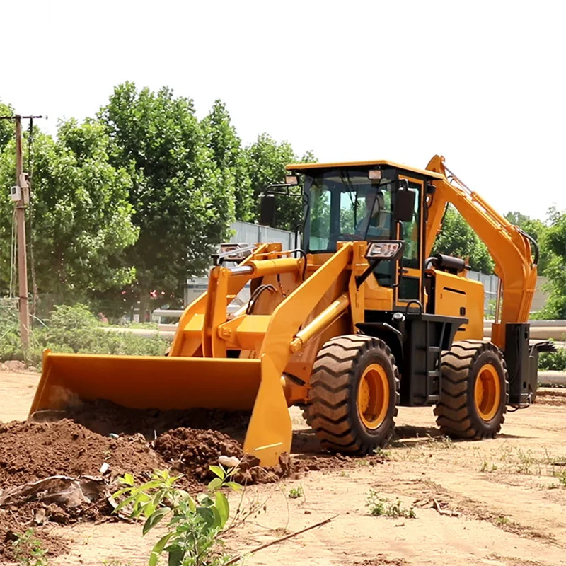 Compact Mini Wheel Excavator 2.5 Ton Model WZ30-25 Backhoe Loader