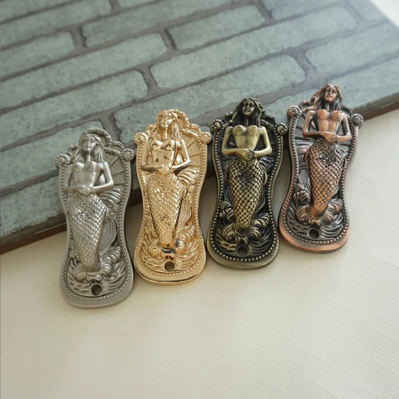 Mermaid Shape Metal Wall Coat Hooks Vintage Wall Mount For Living Room Bedroom Kitchen