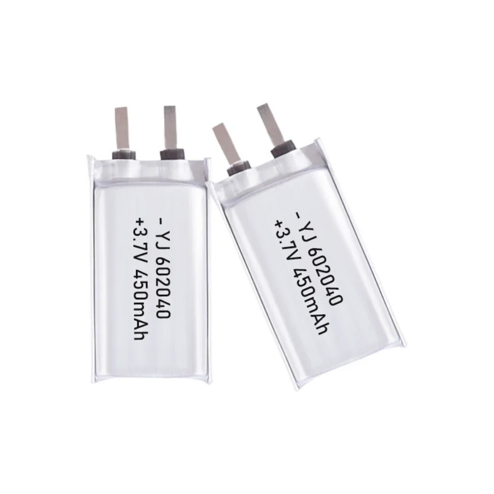 3.7V 450mAh Polymer Lithium LiPo Rechargeable Battery 602040 For Bluetooth headset, beauty instrument, selfie stick, spray, etc