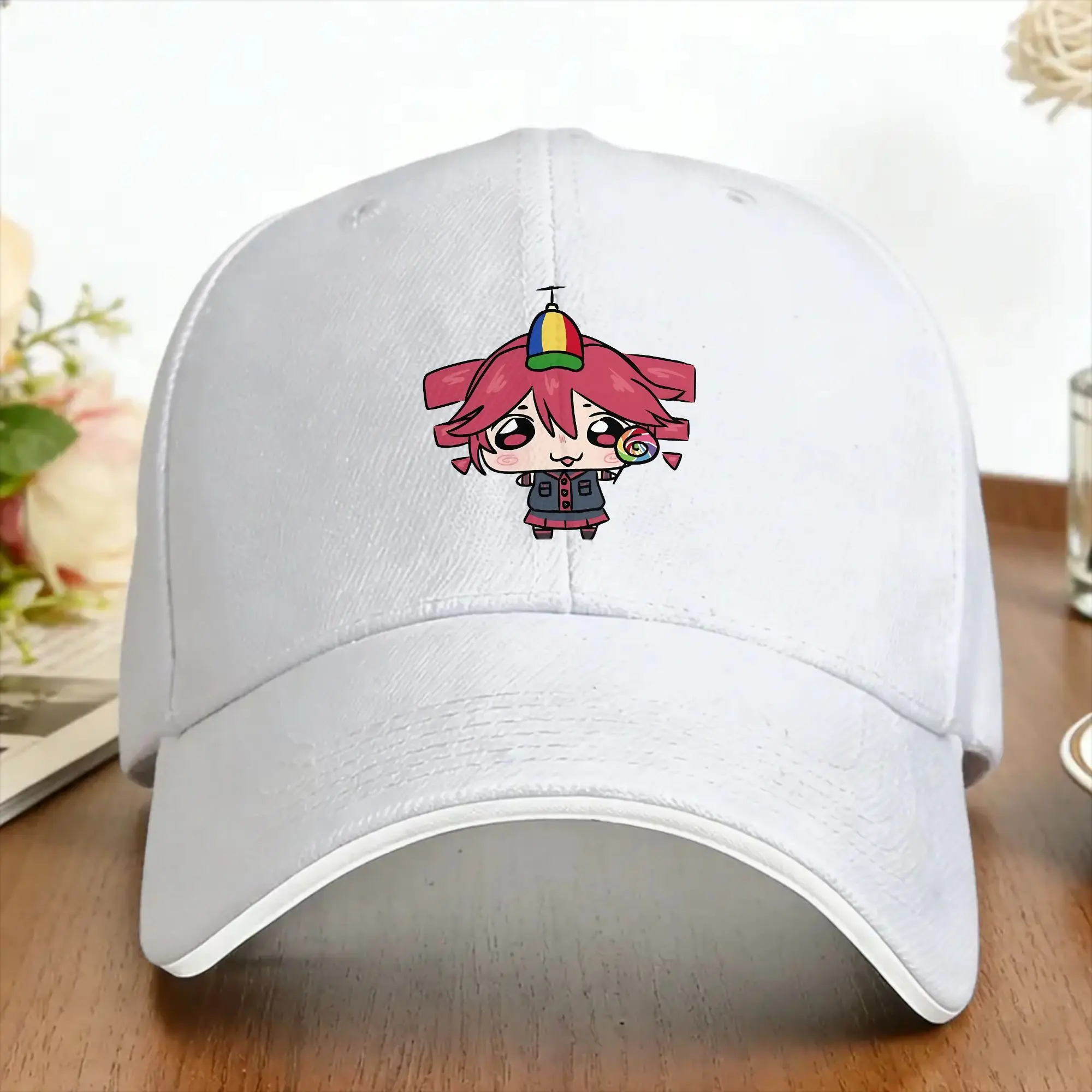 Sun Baseball Cap Kasane Teto Rainbow Teto  Custom Logo Trucker Hat Dropshipping Casual Running Hippie Baseball Caps