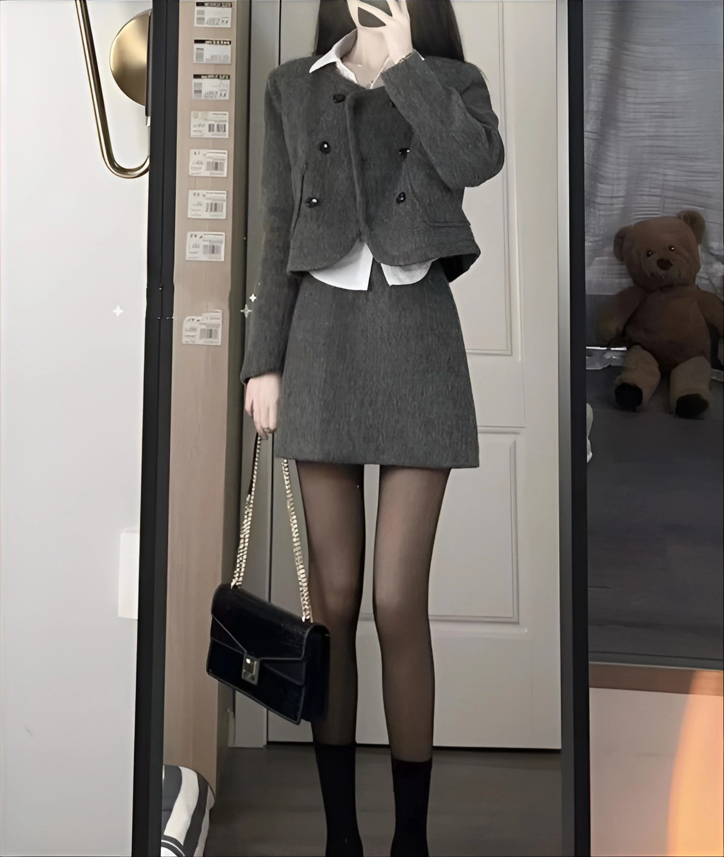 

Твидовый жакет: элегантный, осенне-зимний, с отстегивающейся хлопковой подкладкой, утолщенным меховым воротником, шелковой вышивкой, женственный, стильный