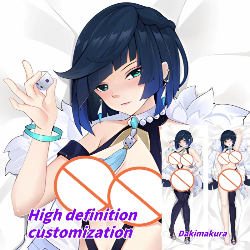 

Dakimakura Anime Pillow Case Genshin Impact Yelan Double-sided Print Of Life-size Body Pillowcase Gifts Can be