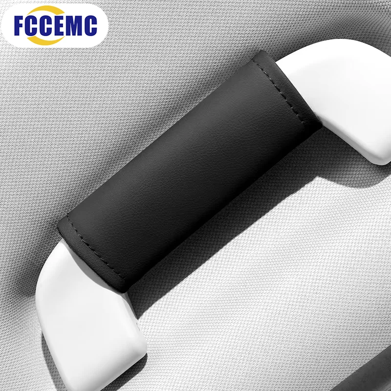 1pc Car Roof Handle Protective Pad Cover Universal Soft PU Leather Auto Interior Handle Armrest Protective Pad Accessories