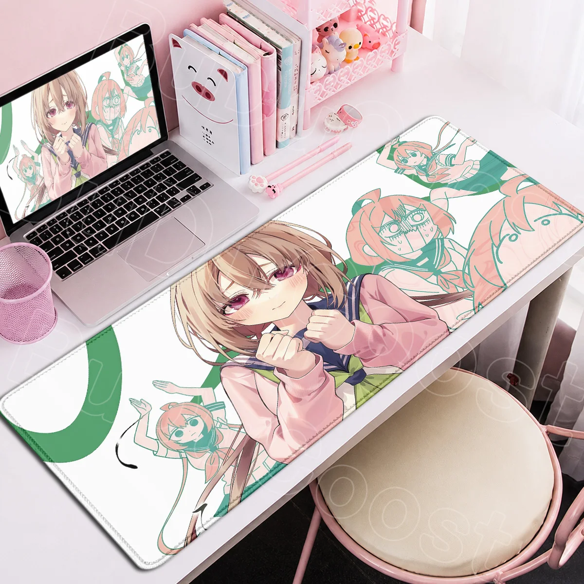 Anti-slip Natural Rubber Mouse Mat Large Gaming Laptop Keyboard Desktop Rug My Deer Friend Nokotan Funny Anime Washable Mousepad