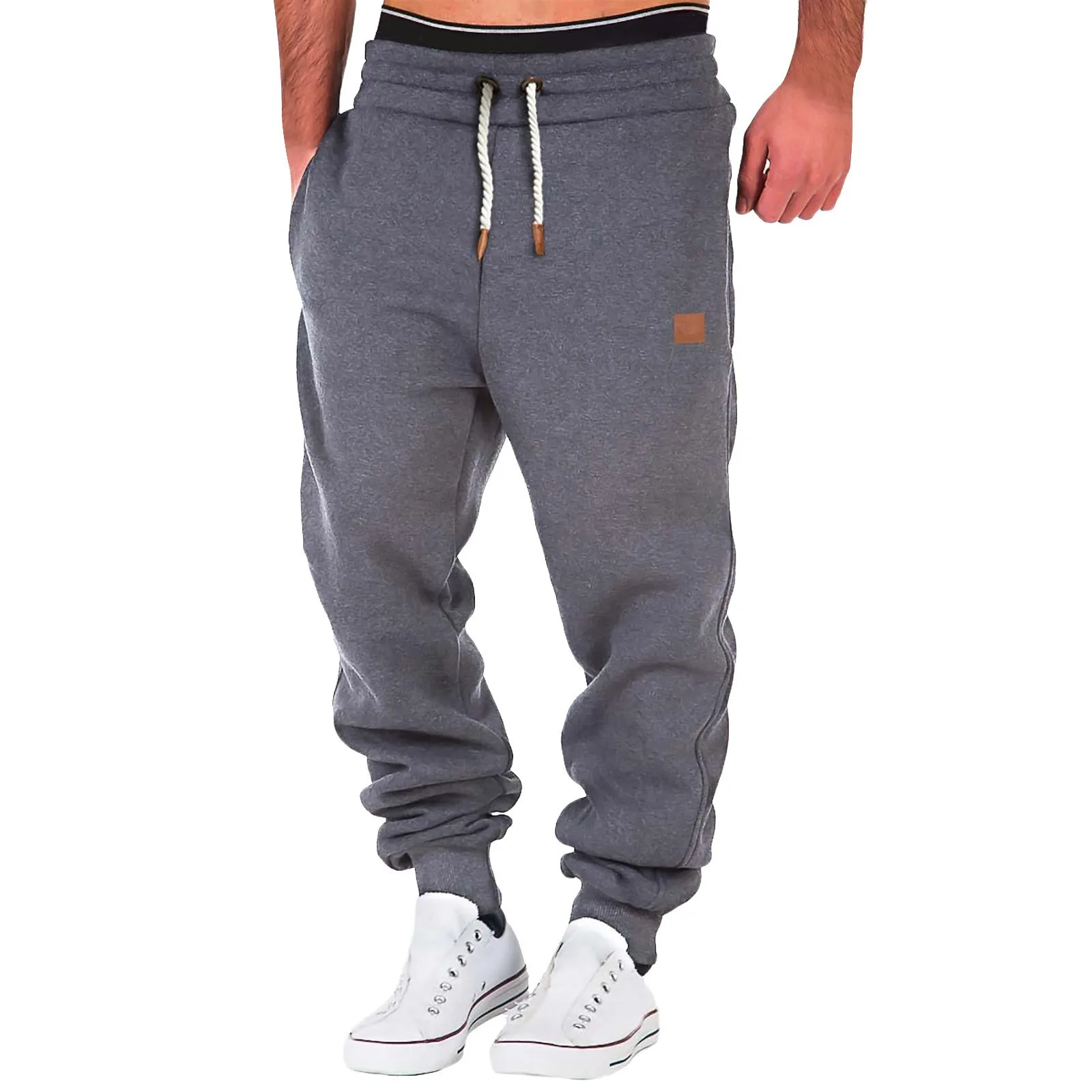 Pantalones de chándal largos para hombre, ropa de calle deportiva para entrenamiento, correr, gimnasio, Fitness, otoño, 2024