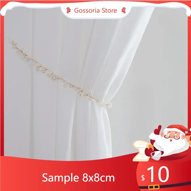 

Sample Solid Color White Semi Crushed Sheer Curtains For Living Room Window Long Tulle Bedroom Curtain Voile Party Drapes