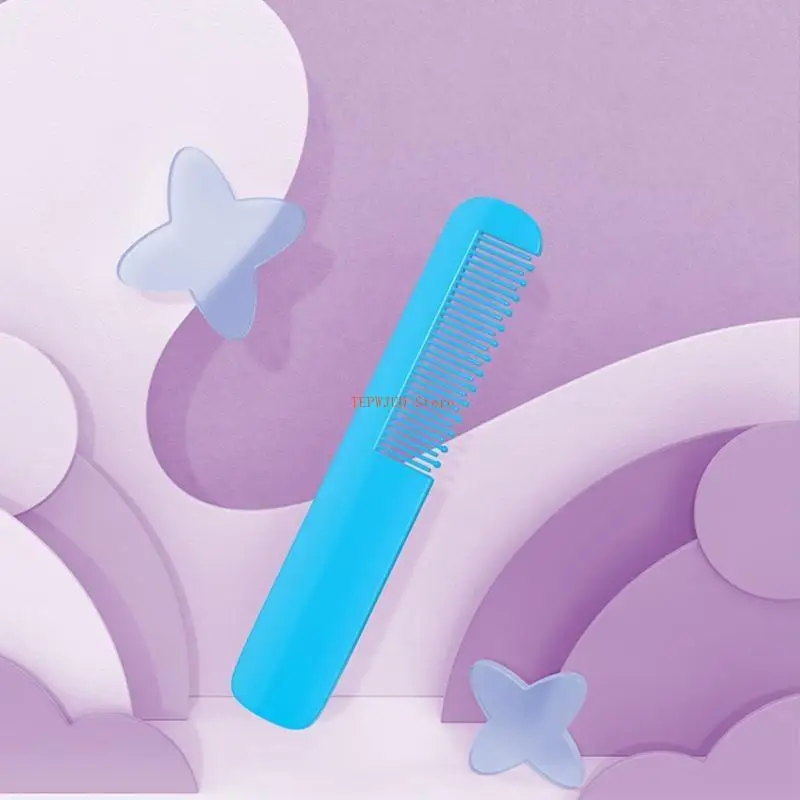 U50F الطفل مشط لون نقي فرشاة شعر أسنان مستديرة وفك تشابك دش أمشاط للأطفال الرضع الفتيات الفتيان حمام دش تصفيفة الشعر تشكيل