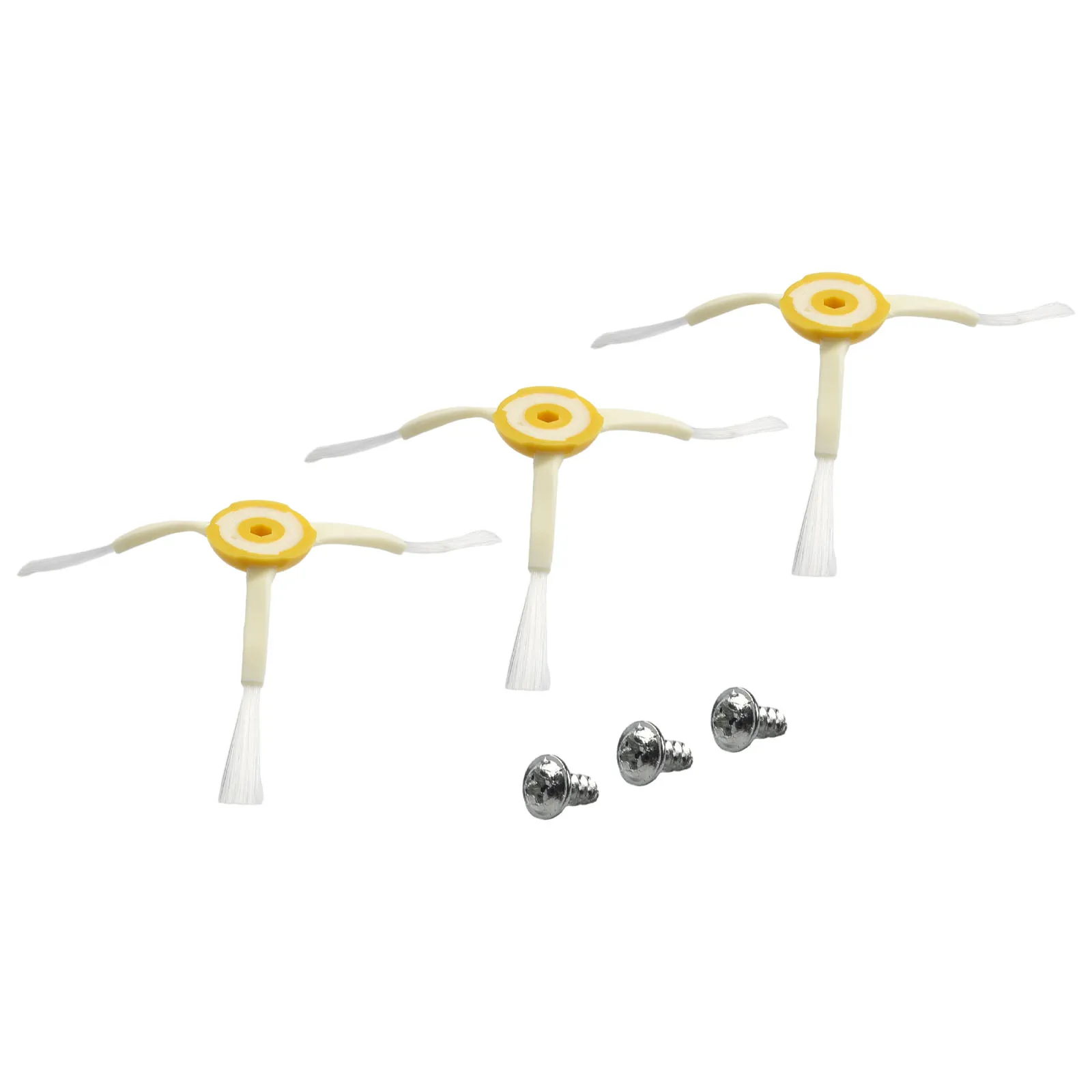 Robot Vacuum Cleaner Side Brush Accessory Set For IRobot/Roomba 500 600 700 Series 3Pcs Replacement Brushes With Screws