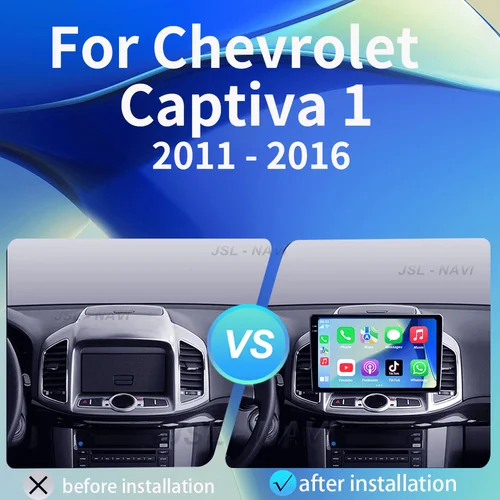 Imagen 2 del producto Para Chevrolet Captiva 1 2011 - 2016 Carplay Auto 4G + WIFI GPS Radio de coche navegación reproductor de vídeo Multimedia estéreo BT Android 15