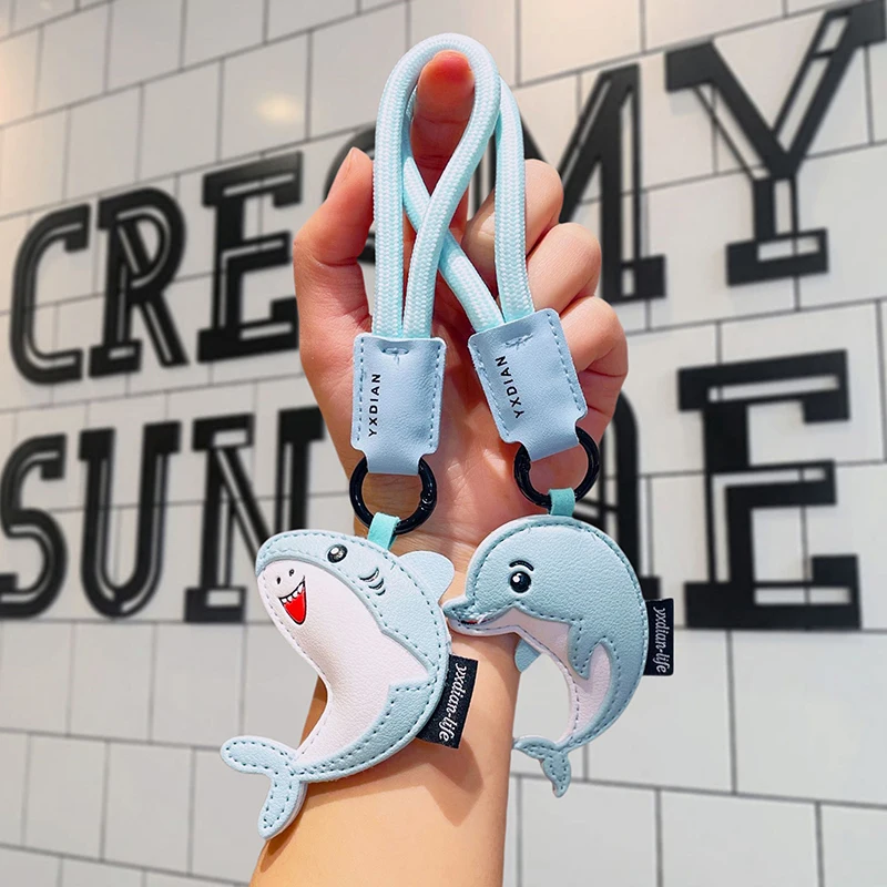 

Высокое качество синий дельфин акула кукла брелоки орнамент универсальный рюкзак кулон с ремешком брелок