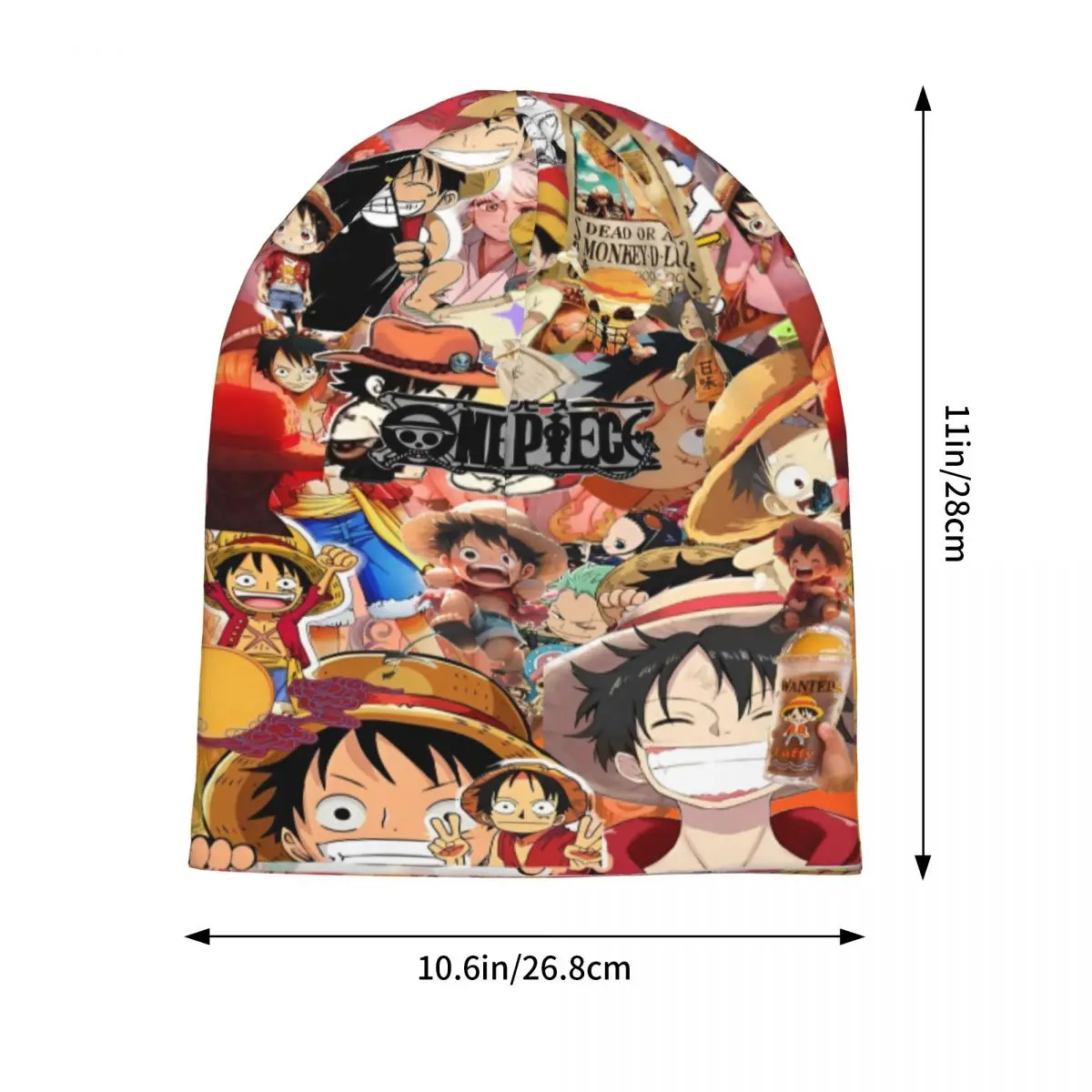 One Piece Anime Manga Rufy Slouchy Beanie per uomo Donna Moda Skullies Caps Bonnet Cappelli lavorati a maglia