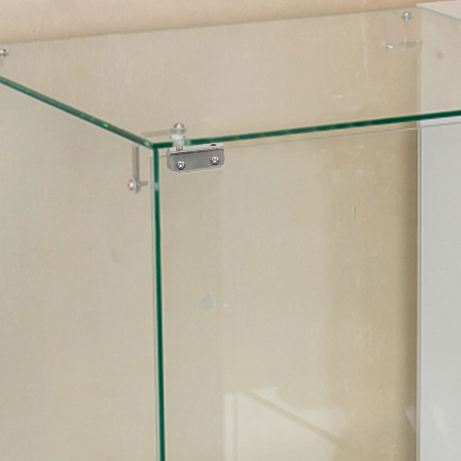 

1 Set Of Glass Cabinet Door Hinges Heavy Duty Metal Hinge For Shower Room Door Repair Smooth Closing Bathroom Hardware Parts