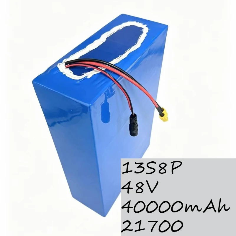 

13S8P 48V40000nAh 21700 Lithium Battery Pack 40000mAh Large Capacity Special Battery for Electric Bicycles and Electric Scooters