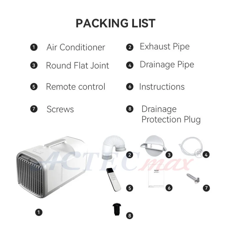 Remote Control 12V 24V 110V 220V 4500BTU Air Cooler R134a Electric Portable Air Conditioner For Vehicle RV Caravan Camping Tent