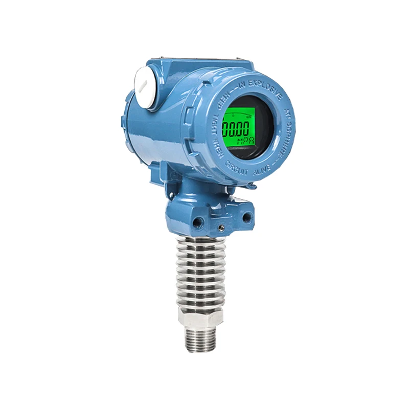 LCD Stainless Steel 4-20ma 0-10V RS485 sealed Pressure Sensor Transmitter for High Temperature Fluid Liquid Boiler with Hart