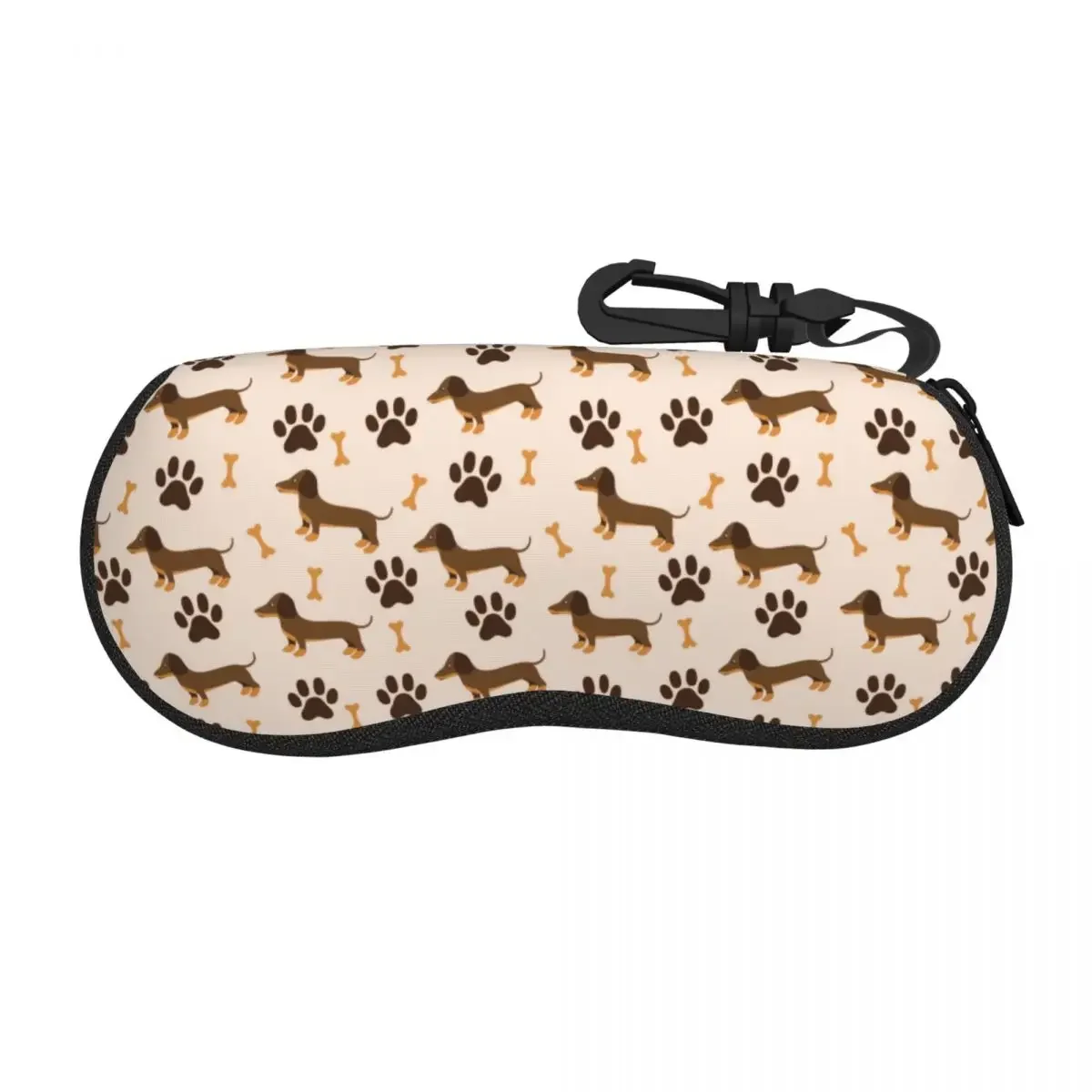 Custom Dachshund Sausage Dog Shell Eyeglasses Protector Cases Men Women Sunglass Case Animal Puppy Lovers Glasses Bag