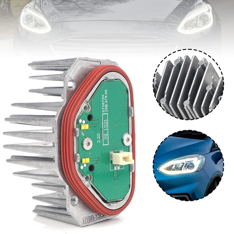 Car LED Headlight Daytime Running Light Module Source Driver H1BB13D278AC For Ford Fiesta MK8 MK7 Focus MK4 Transit Custom Puma
