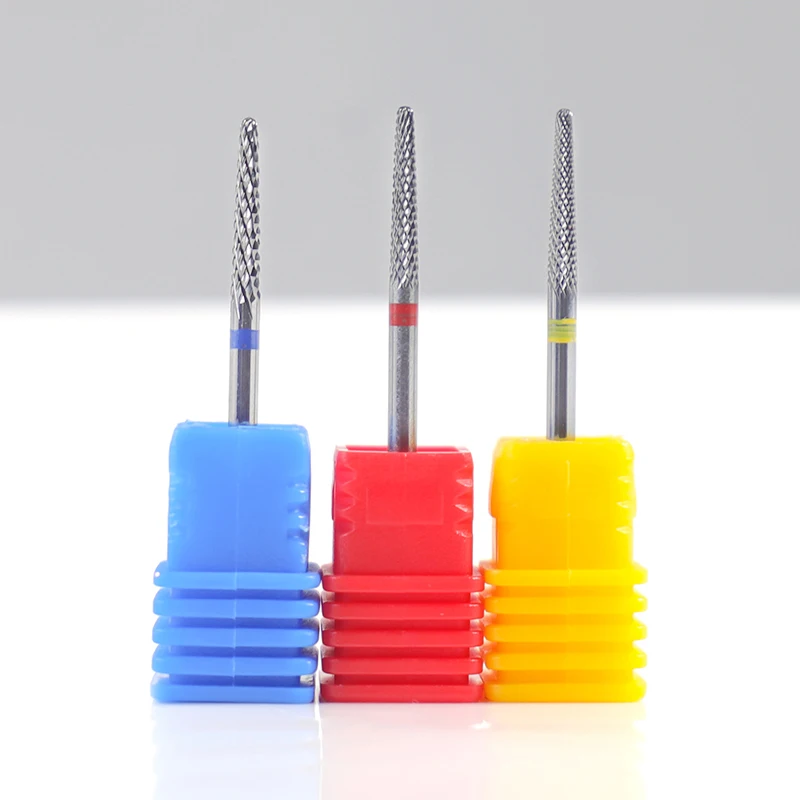 Doppel Köpfe Hartmetall Nagel Bohrer Bits Elektrische Nägel Design Werkzeuge Maniküre Maschine Pediküre Dateien Zubehör – Detail 3