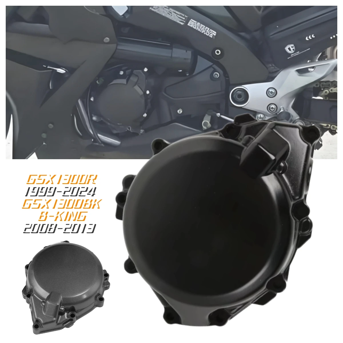 For Suzuki Hayabusa GSX1300R 1999-2024 GSX1300BK B-KING 2008-2013 Motorcycle Accessories Left Stator Engine Cover.