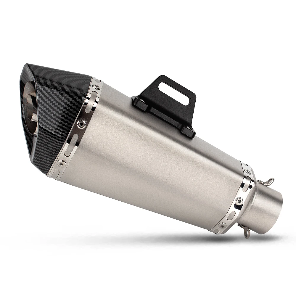 Exhaust Universal Motorcycle 51MM Hexagon Muffler with DB Killer For GSX250R NINJA400 R3 MT07 CBR500R GSXS150 Z650 PCX