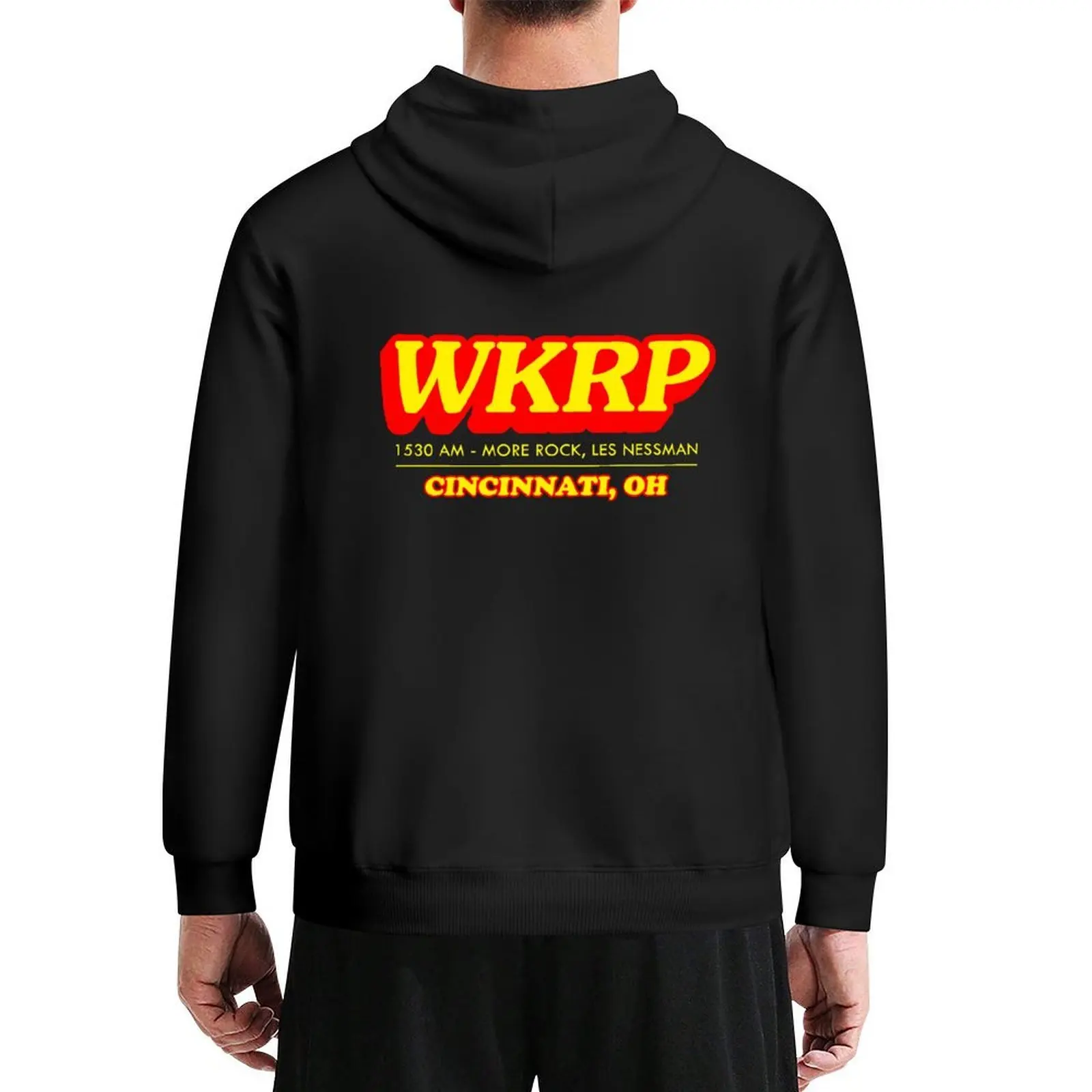 

WKRP logo Hoodie clothes for men anime clothes fashion men men's sweat-shirt set hoodie men