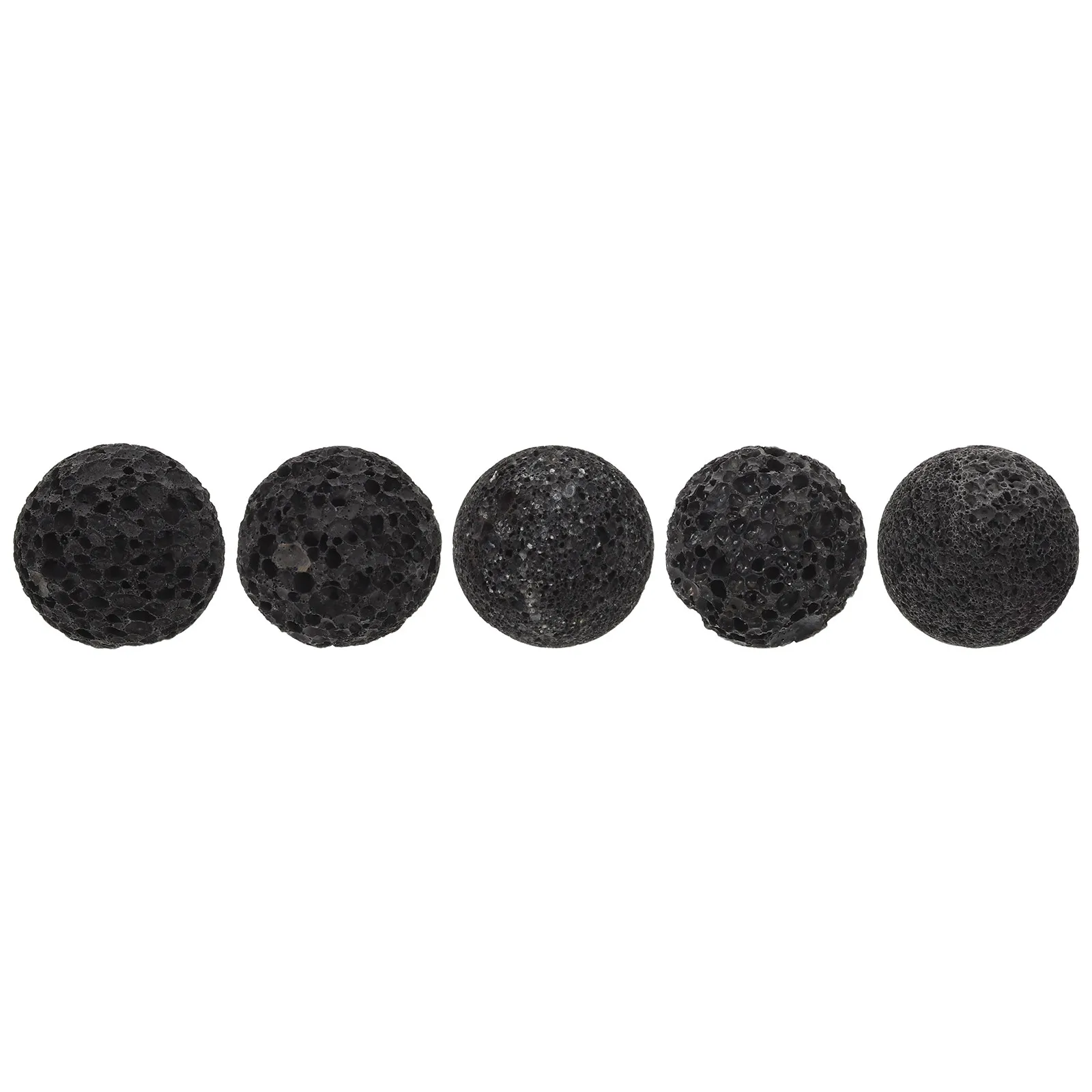 

5Pcs Steam Sauna Stones Volcanic Rock Set 5Cm Round Heater Rocks for Sauna Room Natural Lava Replacement Home Spa Relaxation