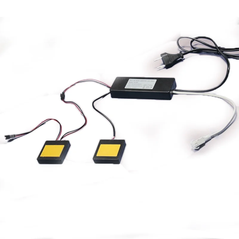 

Комплект сенсорных переключателей для противозапотевающего зеркала в ванной комнате, одна кнопка, двойная кнопка, двойное управление, 220 В, противотуманная пленка, 12 В, светодиод