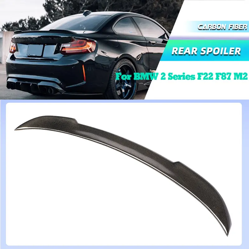 

Full Carbon Fiber Car Rear Trunk Spoiler Wings for BMW 2 Series F22 F87 M2 M-Sport Coupe 2014-2019 Rear Spoiler Boot Wing Lip