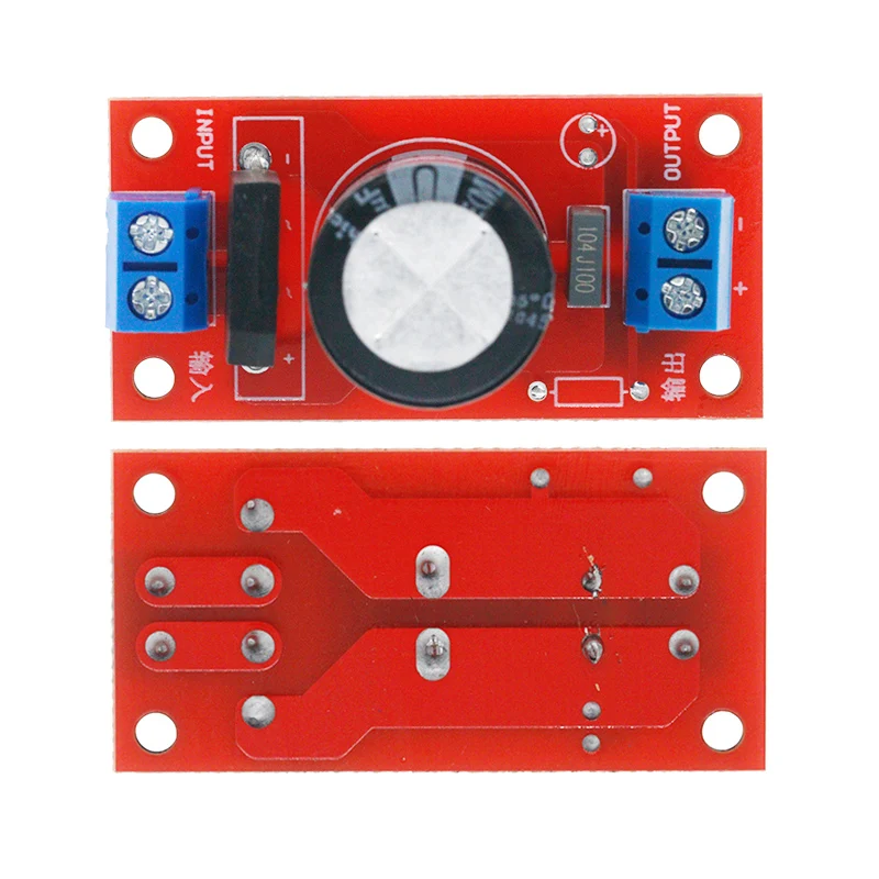 Rectifier Filter Power Board 3A Rectifier Power Amplifier 8A with Red LED Indicator AC Single Power to DC Single Source Board
