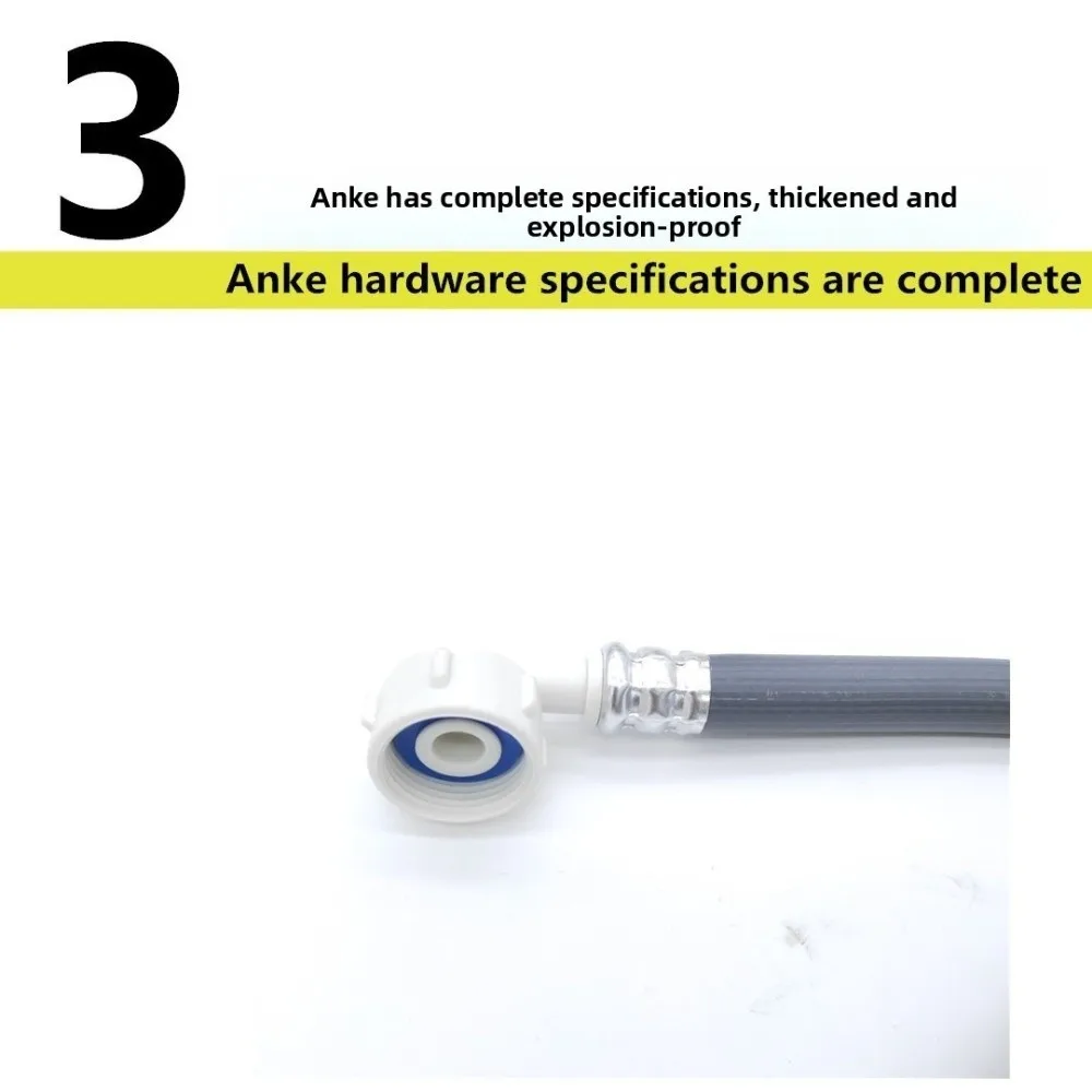 Automatic Washing Machine Inlet Hose High Pressure ‌Explosion Proof European Water Inlet Hose 3/4 Inch Garden Water Supply Pipe